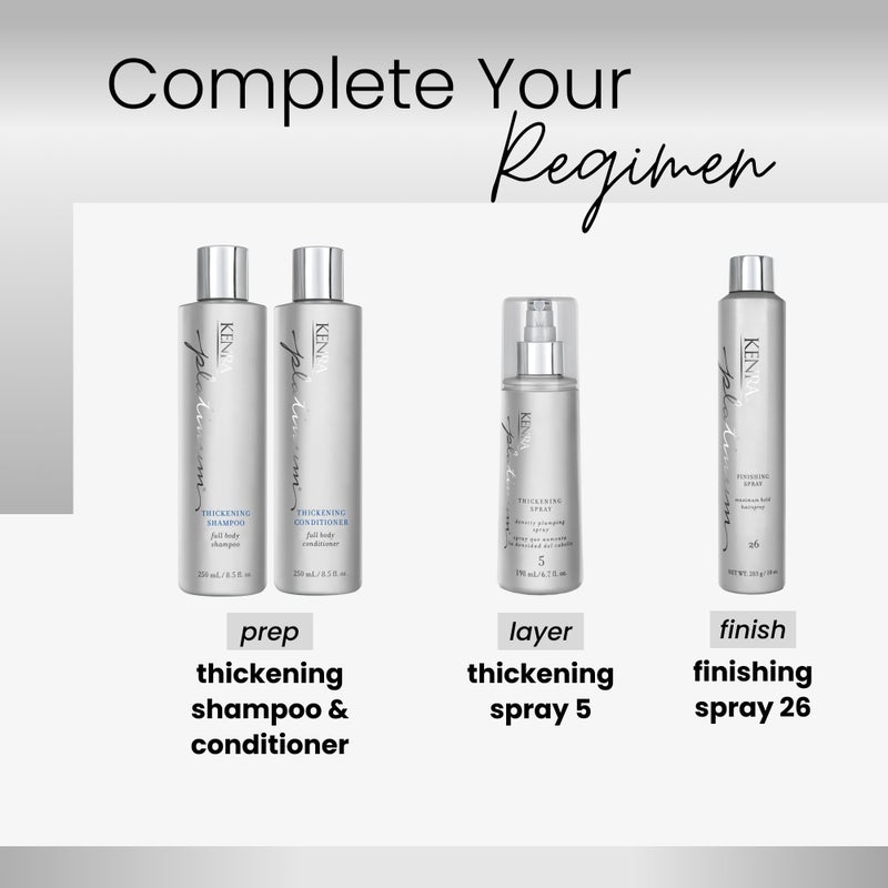 Kenra Professional Platinum Thickening Spray 5 | Volumizing Styler | All Hair Types | 6.7 fl. oz. (2-Pack) - Image 5